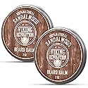 Viking Revolution Sandalwood Beard Balm - Beard Butter with Argan Oil, Beard Softener for Men with Jojoba Oil - Beard Moisturizer for Men with Beeswax