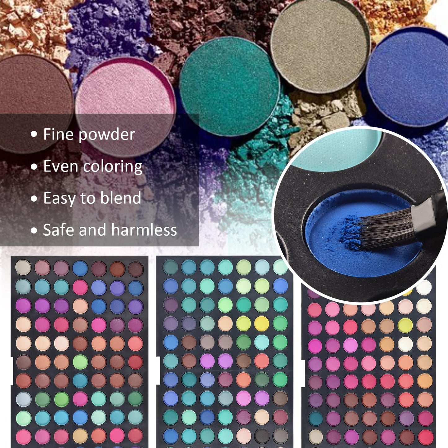Pure Vie Professional 252 Colors Highlight Eyeshadow Palette Makeup Contouring Kit - Highly Pigmented Nudes Warm Natural Matte Shimmer Cosmetic Eye