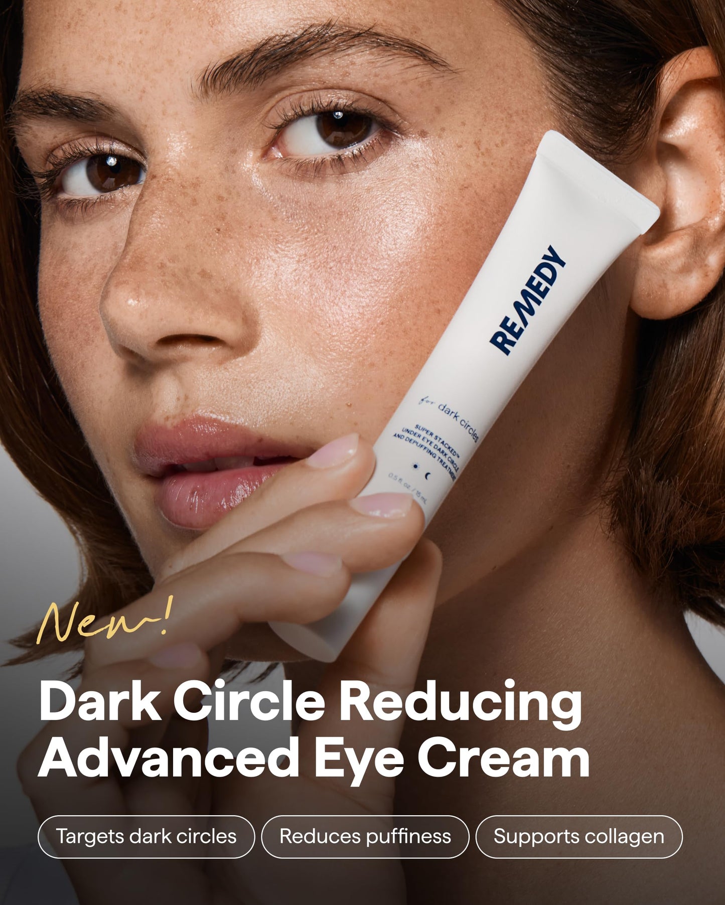 Remedy Dark Circles Reducing Advanced Eye Cream | Undereye Discoloration Treatment | Caffeine, Kojic Acid, Niacinamide, Marine Algae Complex | By Beauty and Personal Care Remedy Science