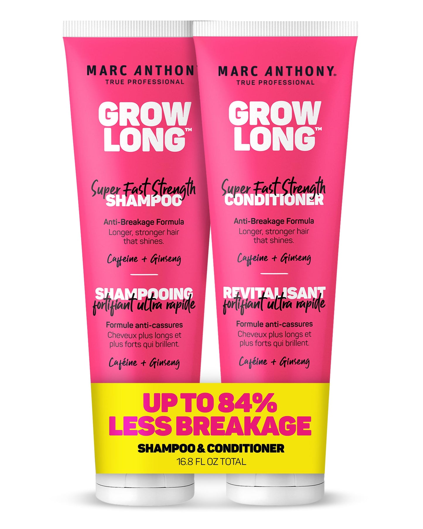 Marc Anthony Shampoo and Conditioner Gift Set, Grow Long Biotin - Anti-Frizz Deep Conditioner For Split Ends & Breakage - Vitamin E, Caffeine