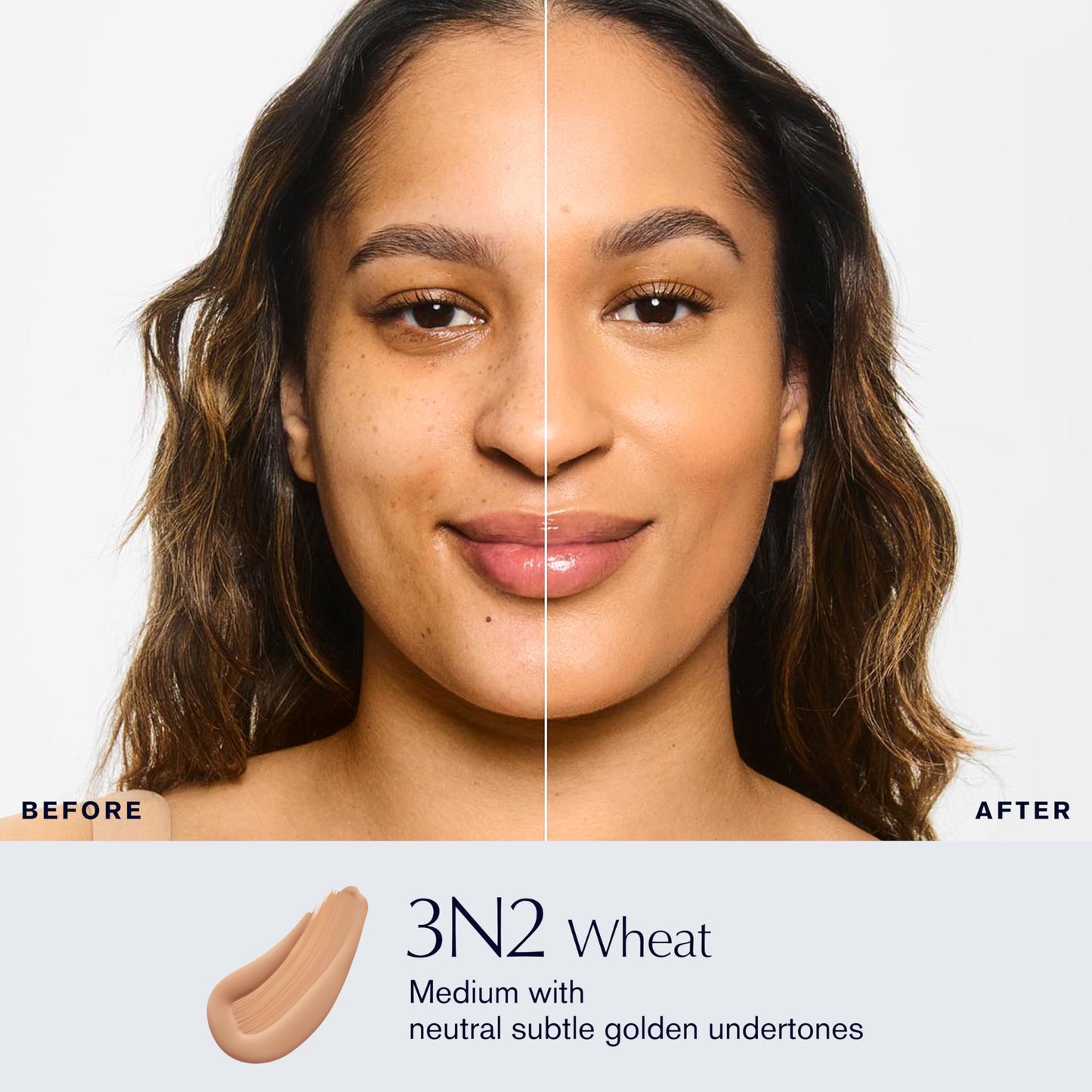 Estée Lauder Double Wear Stay-in-Place Foundation Makeup | 36-Hour Long-Wear Matte Foundation, 1 Fl Oz, 3N2 Wheat