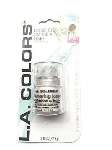 L.A. Colors Shimmering Loose Eyeshadow (Snow White)