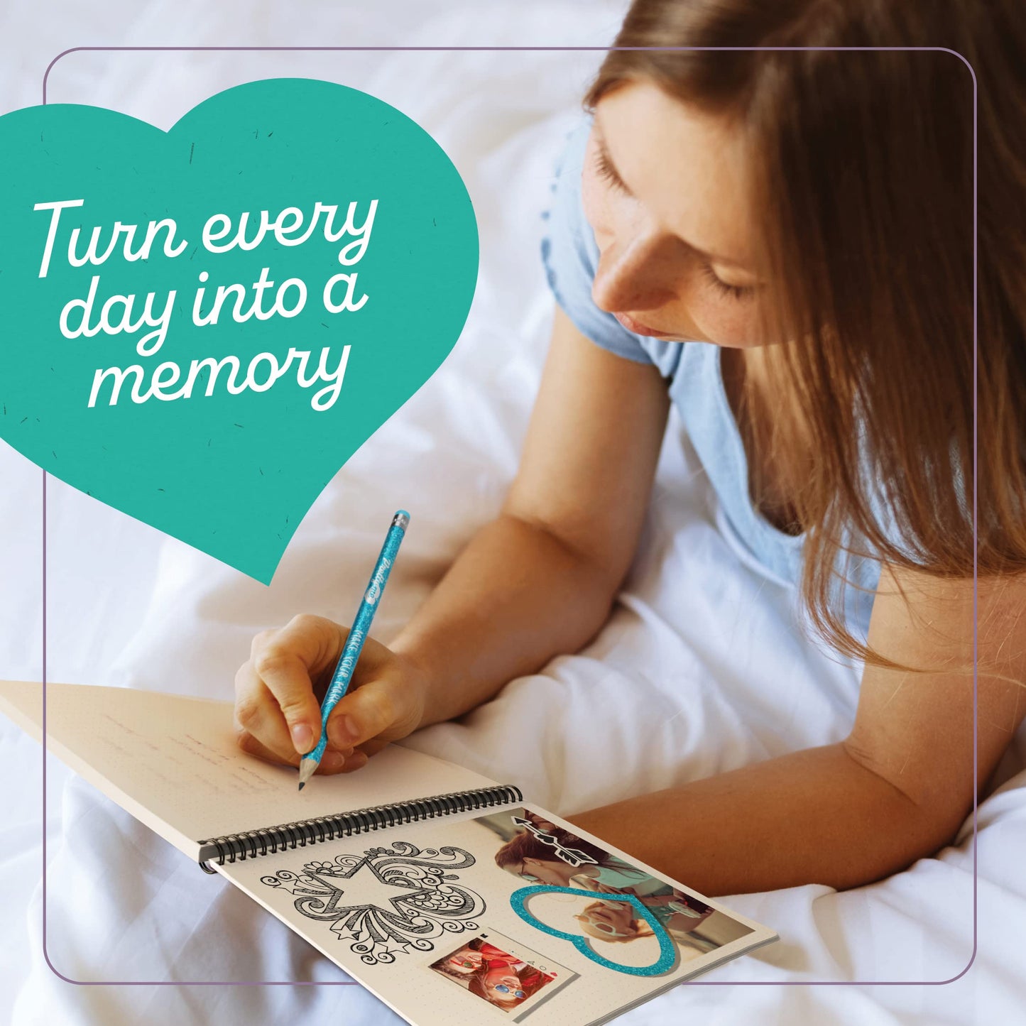 Pretty Me DIY Journal Kit for Girls – Scrapbook & Diary Art Set, Fun Crafts Gift for Tweens Ages 8–14, Birthday or Holiday Present