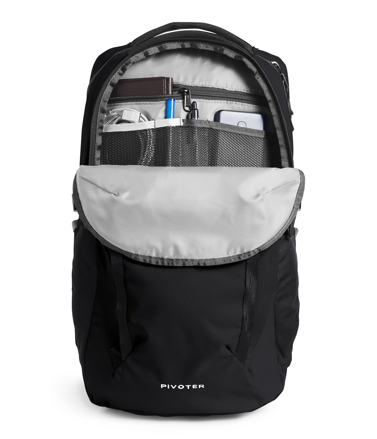The North Face Pivoter Everyday Laptop Backpack - NPF, TNF Black-NPF, One Size