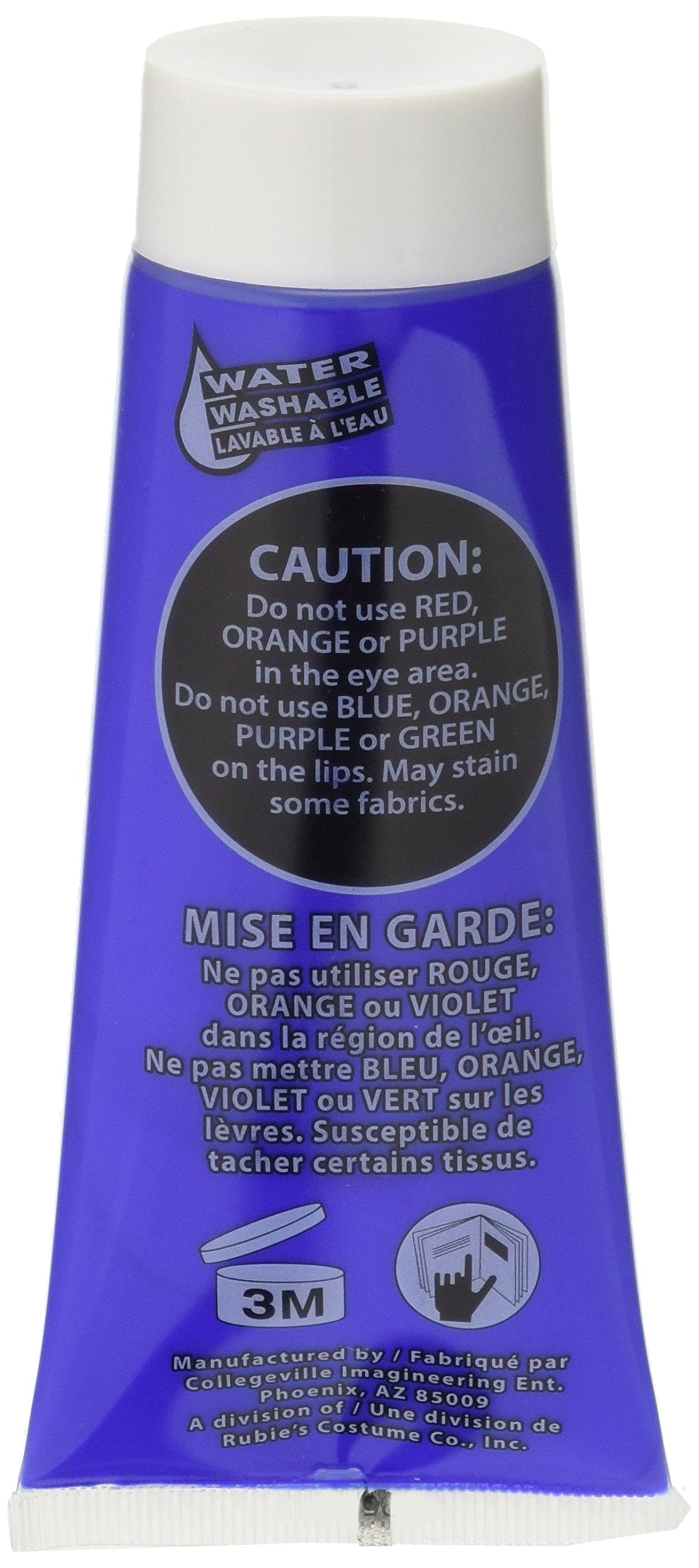 Forum Novelties 3.4 Oz Blue Fx Washable Body Face Paint Sports Fan Halloween Cream Tube Makeup