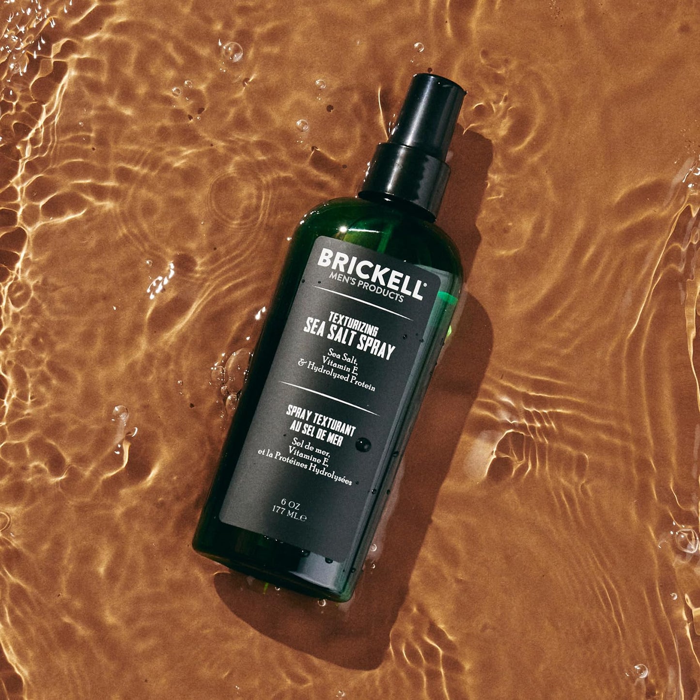 Brickell Men's Texturizing Sea Salt Spray for Men, Alcohol-Free, Lifts & Texturizes Hair for a Beach or Surfer Hair Style, With Sea Salt, Vitamin E Beauty and Personal Care Brickell Men's Products