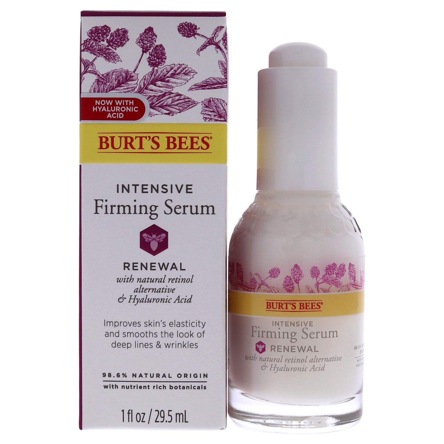 Burt's Bees Renewal Intensive Firming Serum with Bakuchiol Natural Retinol Alternative - 1 ounce (Packaging May Vary)