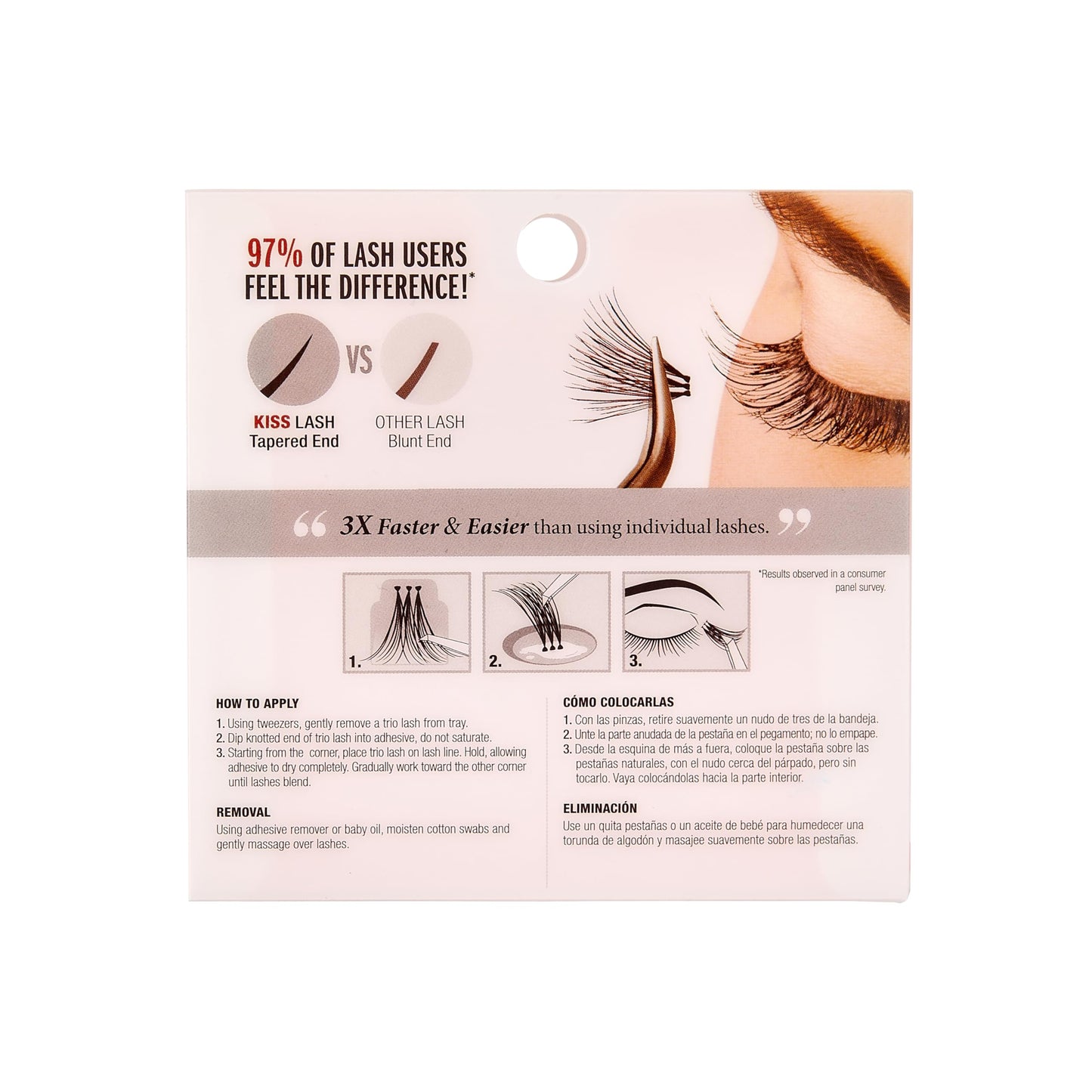 Kiss Ever-Ez Trio Lashes Medium Combo (2 Pack)