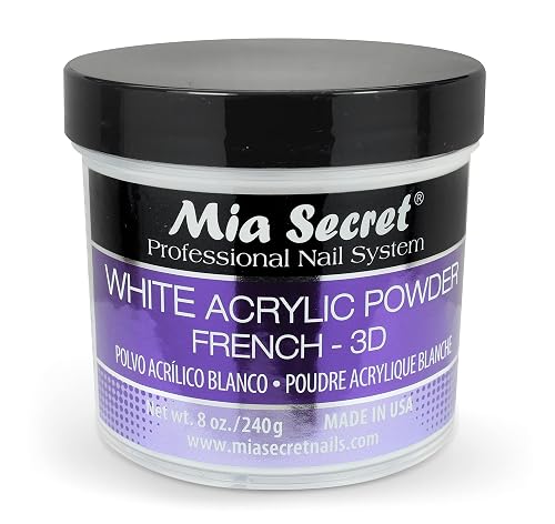 Mia Secret White Acrylic Powder (8oz) Beauty & Personal Care Mia Secret