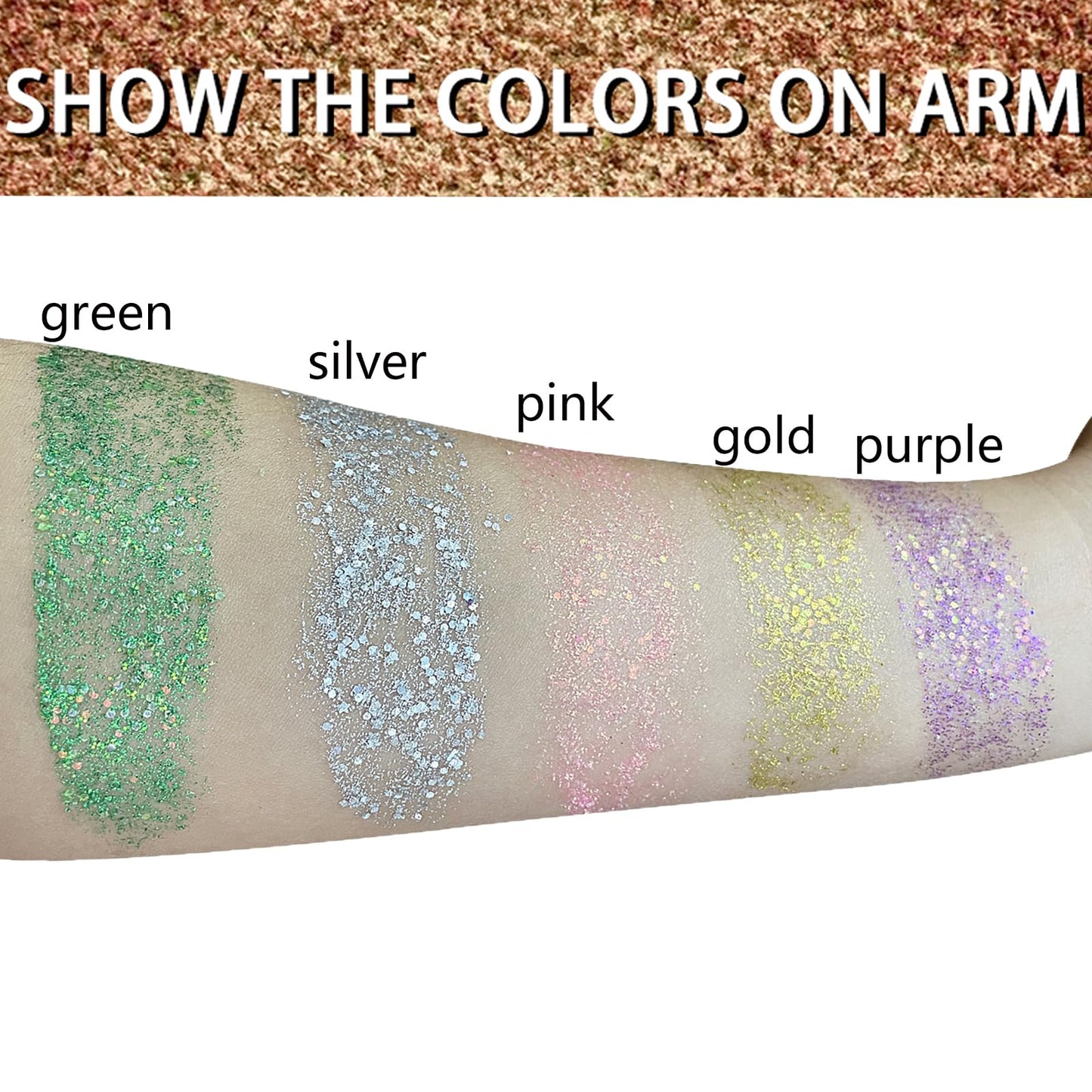 MEICOLY Silver Body Glitter Stick,Waterproof Halloween Face Glitter Gel,Chunky Glitter Face Paint,Mermaid Sequin Hair Glitter Makeup,Sparkle Body Beauty and Personal Care MEICOLY