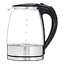 COOK WITH COLOR Electric Tea Kettle, 1.8L Cordless Hot Water Boiler, 1200W Rapid Boil, Auto Shutoff & Boil Dry Protection, BPA-Free, Sleek Countertop…