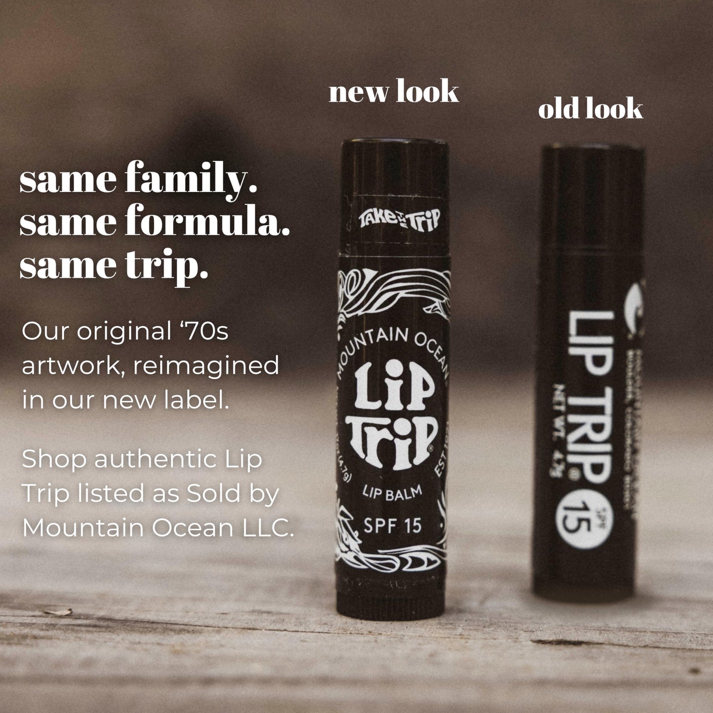 Mountain Ocean The Original Skin Trip SPF 15 Lip Balm, .17 Oz Tube (Pack of 12), Maximum Protection, Hydrating Lip Moisturizer, with Lanolin, Beeswax Beauty and Personal Care Mountain Ocean