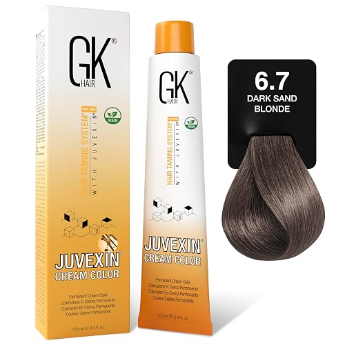 GK HAIR Global Keratin Professional Hair Color Cream Tube (3.4 Fl Oz/100ml) Nourishing & Cleansing Colors for Styling High Performance Long Lasting