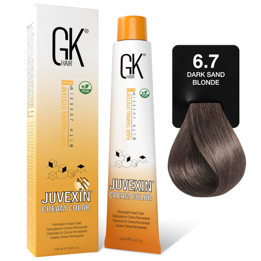 GK HAIR Global Keratin Professional Hair Color Cream Tube (3.4 Fl Oz/100ml) Nourishing & Cleansing Colors for Styling High Performance Long Lasting Beauty & Personal Care GK HAIR