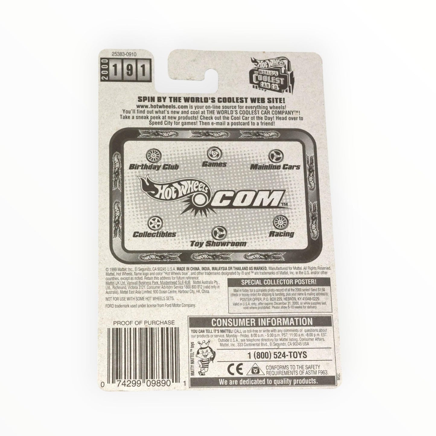 Hot Wheels Ford Stake Bed Truck #191 Year: 2000 New - Near Mint