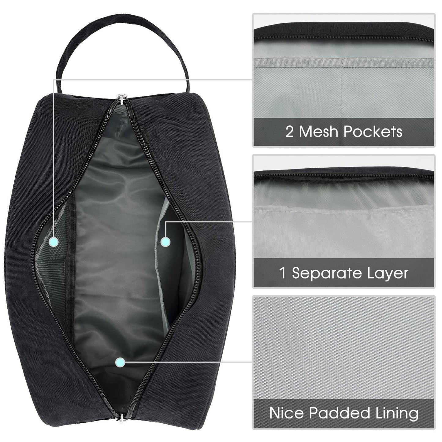 Narwey Quilted Makeup Bag Puffy Make up Bag Cosmetic Bag Organizer, Puffer Travel Toiletry Bag for Traveling Women Girl, Travel Bag for Toiletries Beauty and Personal Care Narwey