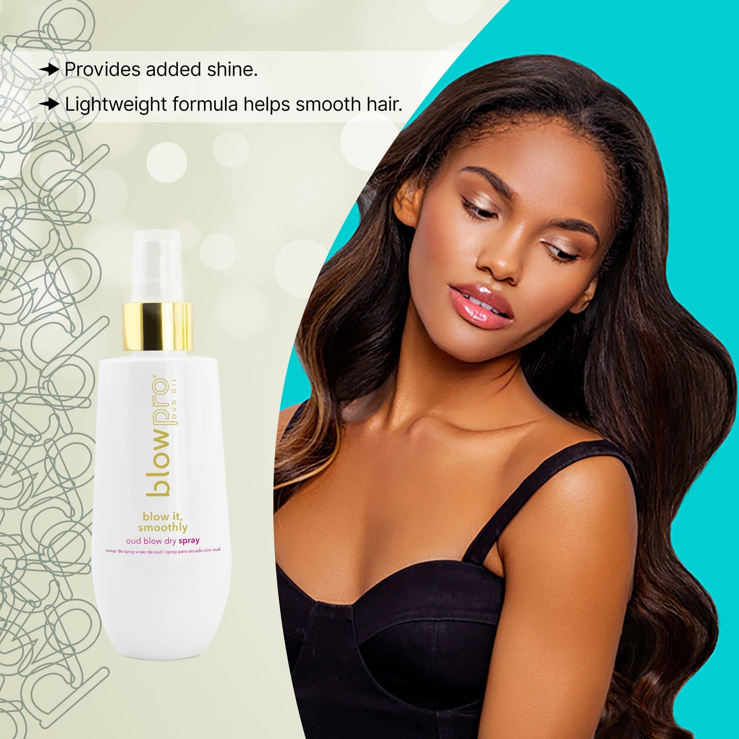 Blowpro Blowpro Blow It Smoothly Oud Oil Blow Dry Spray 6.7 Oz, 6.7 Oz