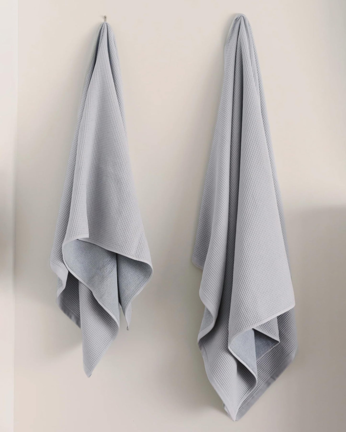 Cozy Earth Waffle Bath Towels - 60% Cotton 40% Viscose from Bamboo Bath Towels 30 x 58 Inches - Soft & Absorbent Terry, Reversible Mini Textured…