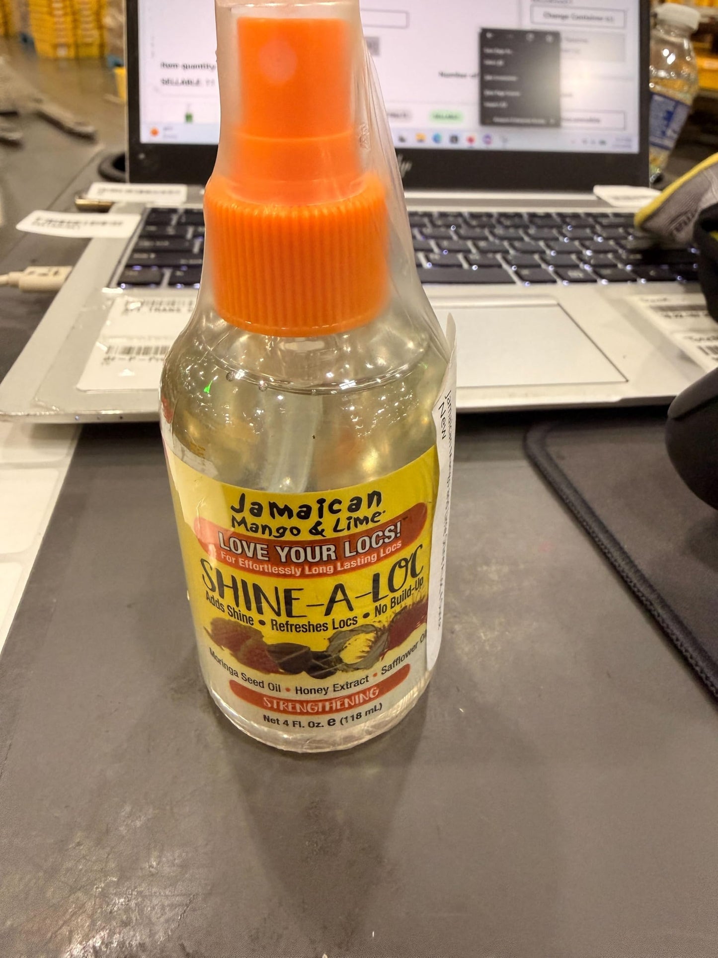 Jamaican Mango and Lime Shine A Loc, 4 Ounce