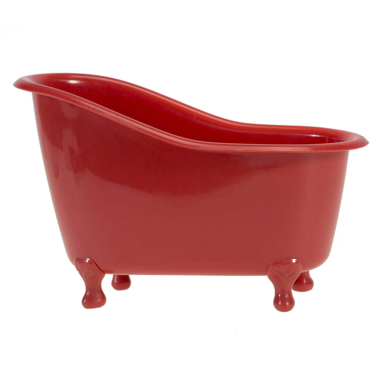 Red Pomegranate Home Spa Bath Basket - Bath & Body Set For Women - Contains Shower Gel, Bubble Bath, Body Lotion, Pomegranate Bath Salt & Pouf in Red