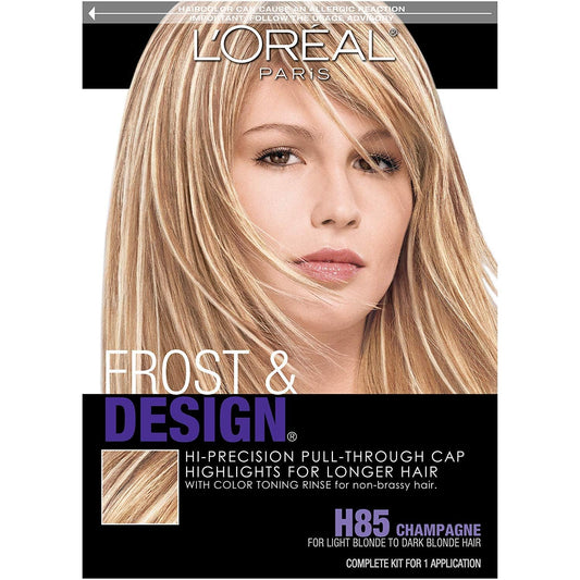 L'Oreal Frost and Design Pull-Through Cap Highlight Kit, Champagne H85 Beauty & Personal Care L'ORÉAL