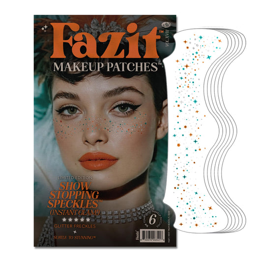 Fazit Makeup Patches - Show Stopping Speckles - Glow Up Make-Up Patches - Cute Glitter Makeup Accessories For Women - Cosmetic Glitter For Face Beauty & Personal Care Fazit