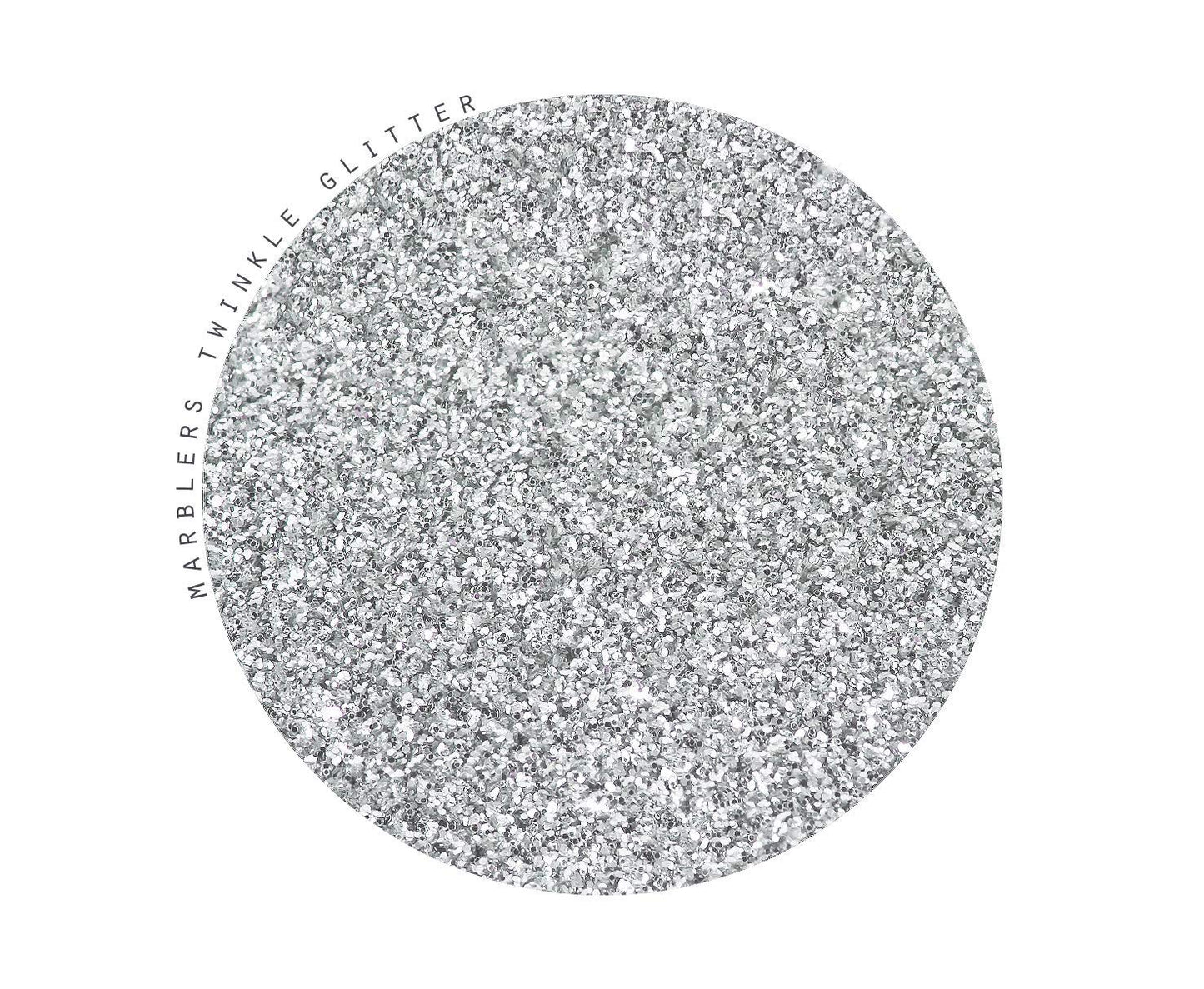 MARBLERS Twinkle Face & Body Glitter [Silver] 0.18oz (5g) | Fine | Non-Toxic | Vegan | Cruelty-Free | Festival, Rave & Party Makeup | Eye, Hair, Nail