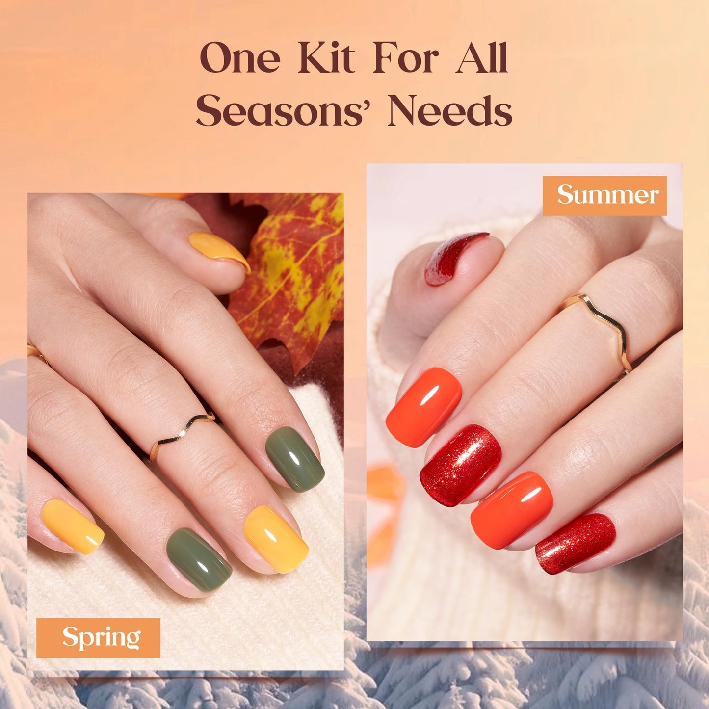 Beetles Press On Nails Kit - Festival Glow | 360Pcs 12 Colors Short Square Press On Nails | 15 Sizes Matte Glossy Glitter With Nail Glue & Nail Tabs Beauty and Personal Care beetles Gel Polish