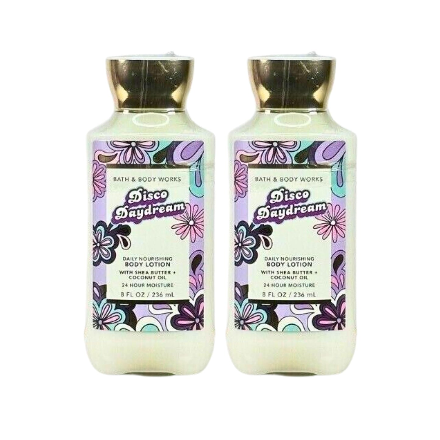 Bath & Body Works Body Lotion Pack of 2, 8oz Each (Disco Daydream)