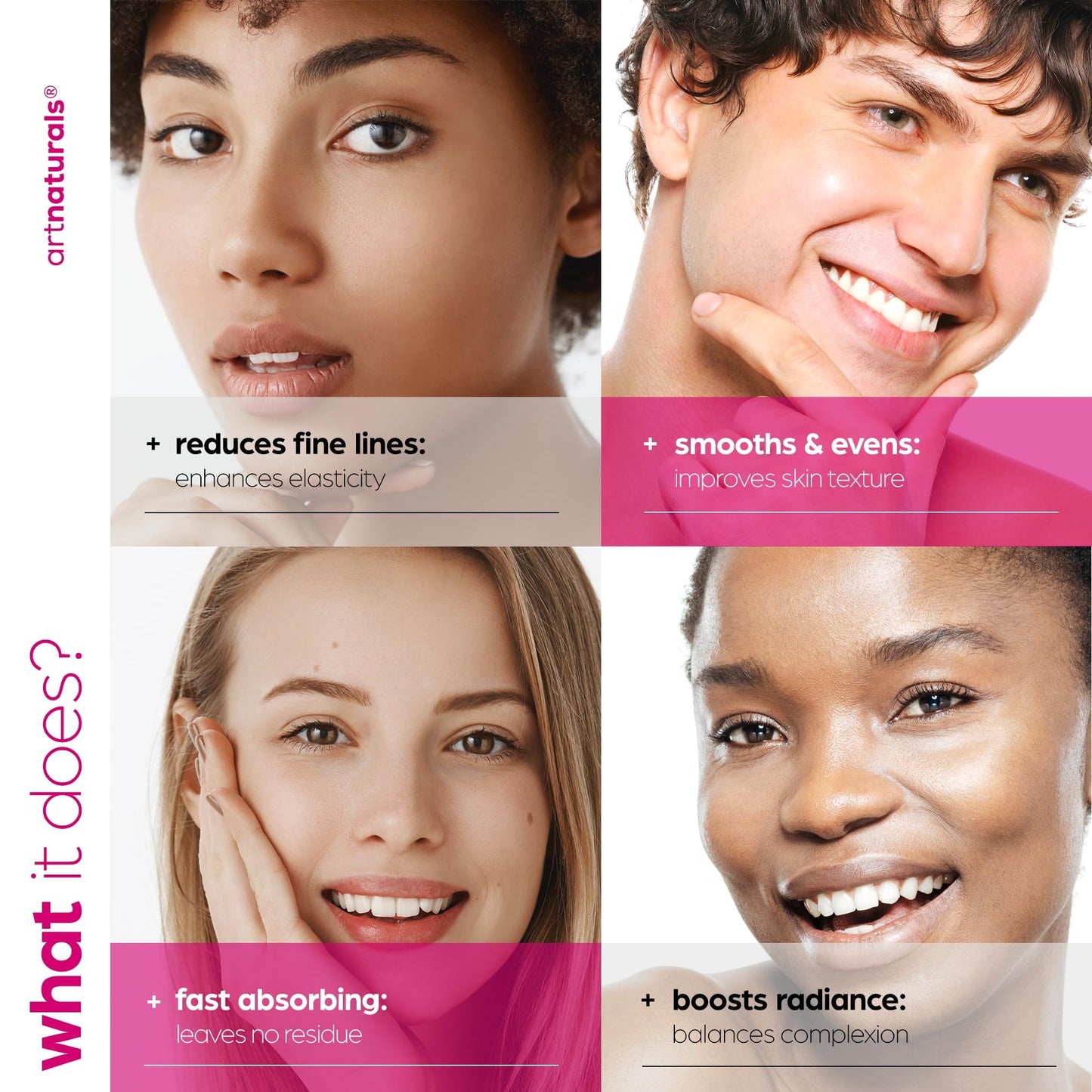 artnaturals Collagen Booster Serum for Face - Anti-Aging Reduces Wrinkles and Boosts Collagen - Heals and Repairs Skin - Improves Tone and Texture