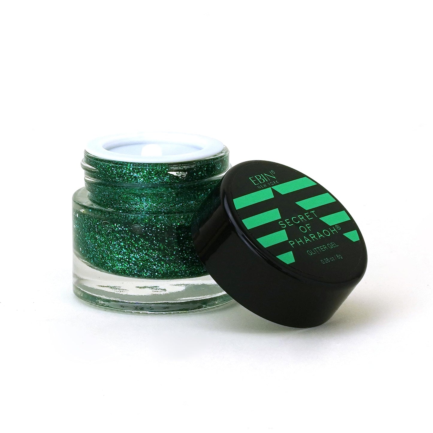 Dazzle and Delight: Secret of Pharaoh Glitter Gel for Hair, Body and Face - Lucky Clover | 6 Vibrant Colors, Long Lasting Sparkles, Ideal for Parties