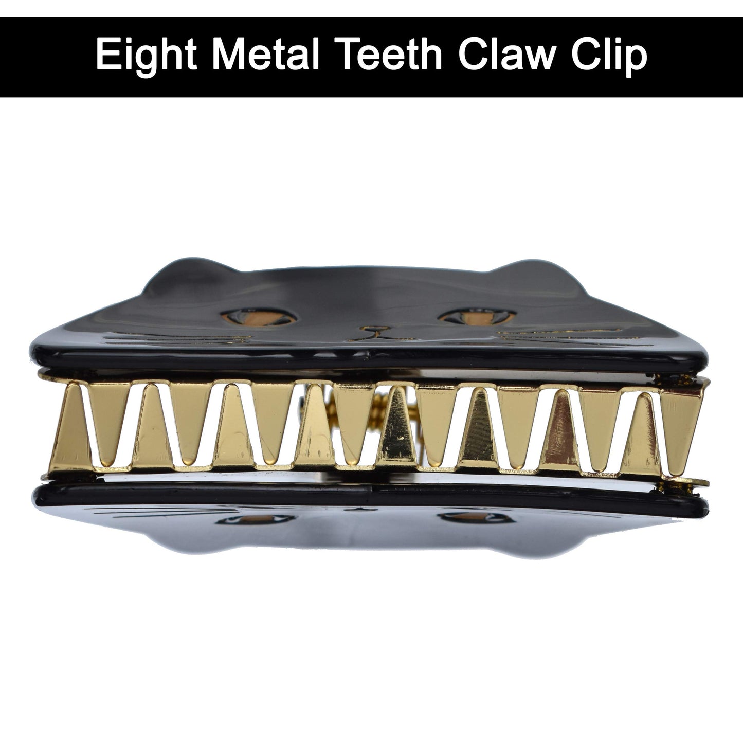 Shag Wear Women's Cat Claw Stay-In-Place Hair Clips Barettes (Black)
