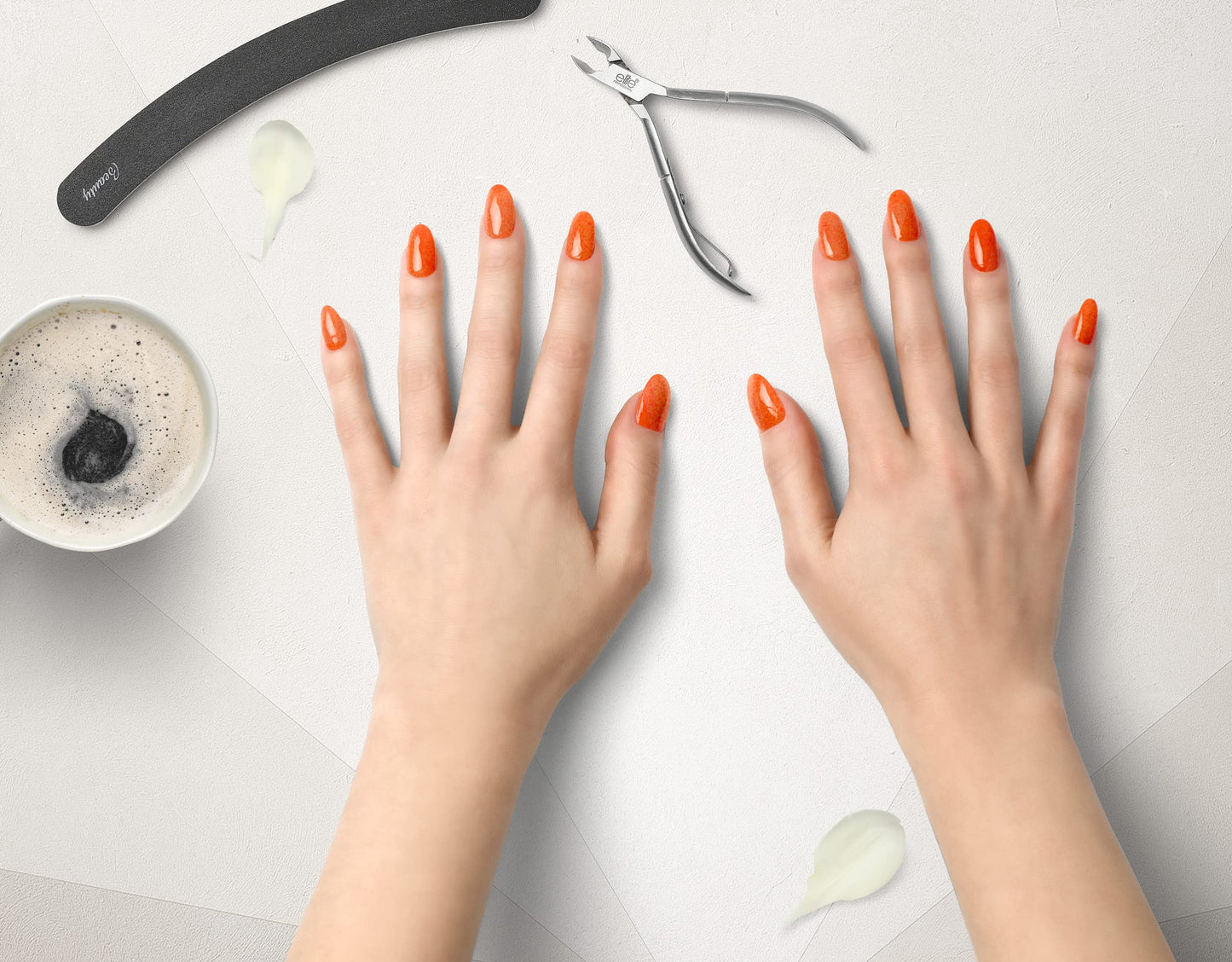LeChat - Perfect Match Gel Polish - Orange Infusion - Glowing Orange with Pink and Yellow Glitter - (0.5 Ounce) - Easy Application - Soak Off Formula Beauty & Personal Care LECHAT