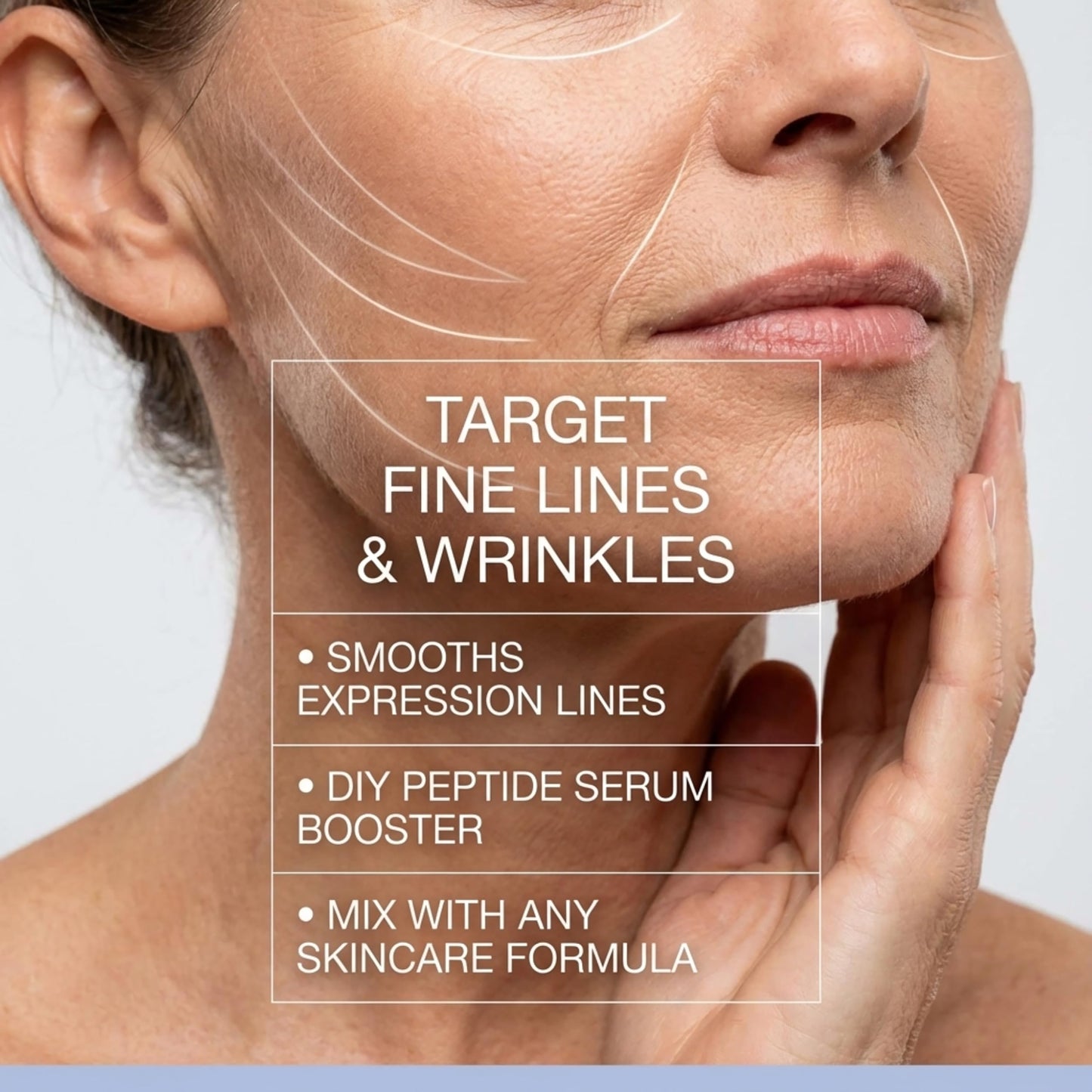 Skin Perfection Snap 8 Peptides Serum for Face - Anti Aging Peptide Serum for Fine Lines & Wrinkles - Diy Peptide Face with Hyaluronic Acid Crows Feet