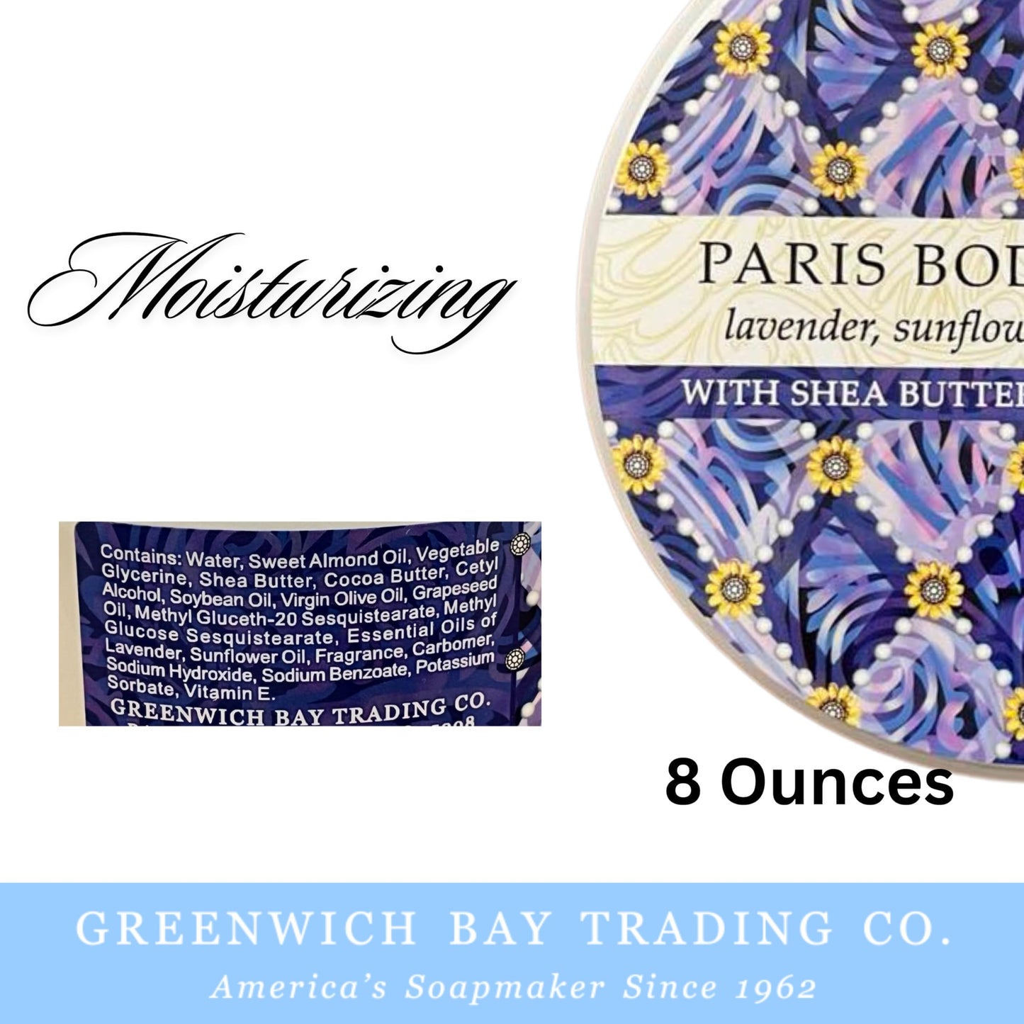 Greenwich Bay Trading Company Paris Destination Body Butter 8oz