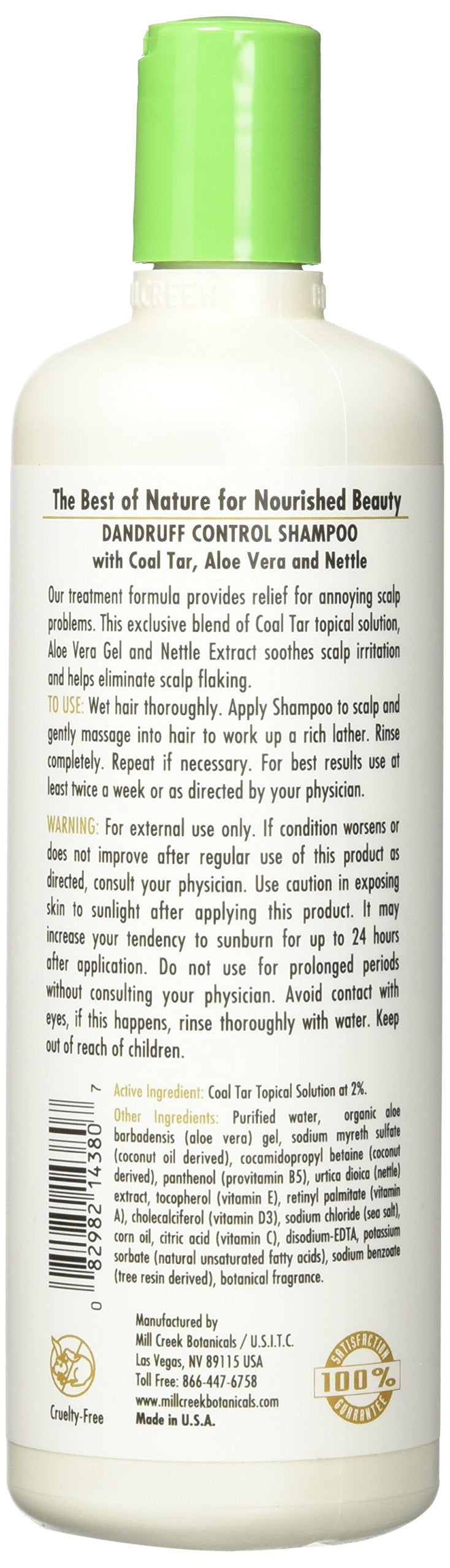 MillCreek Botanical Dandruff Shampoo, 16 Ounce