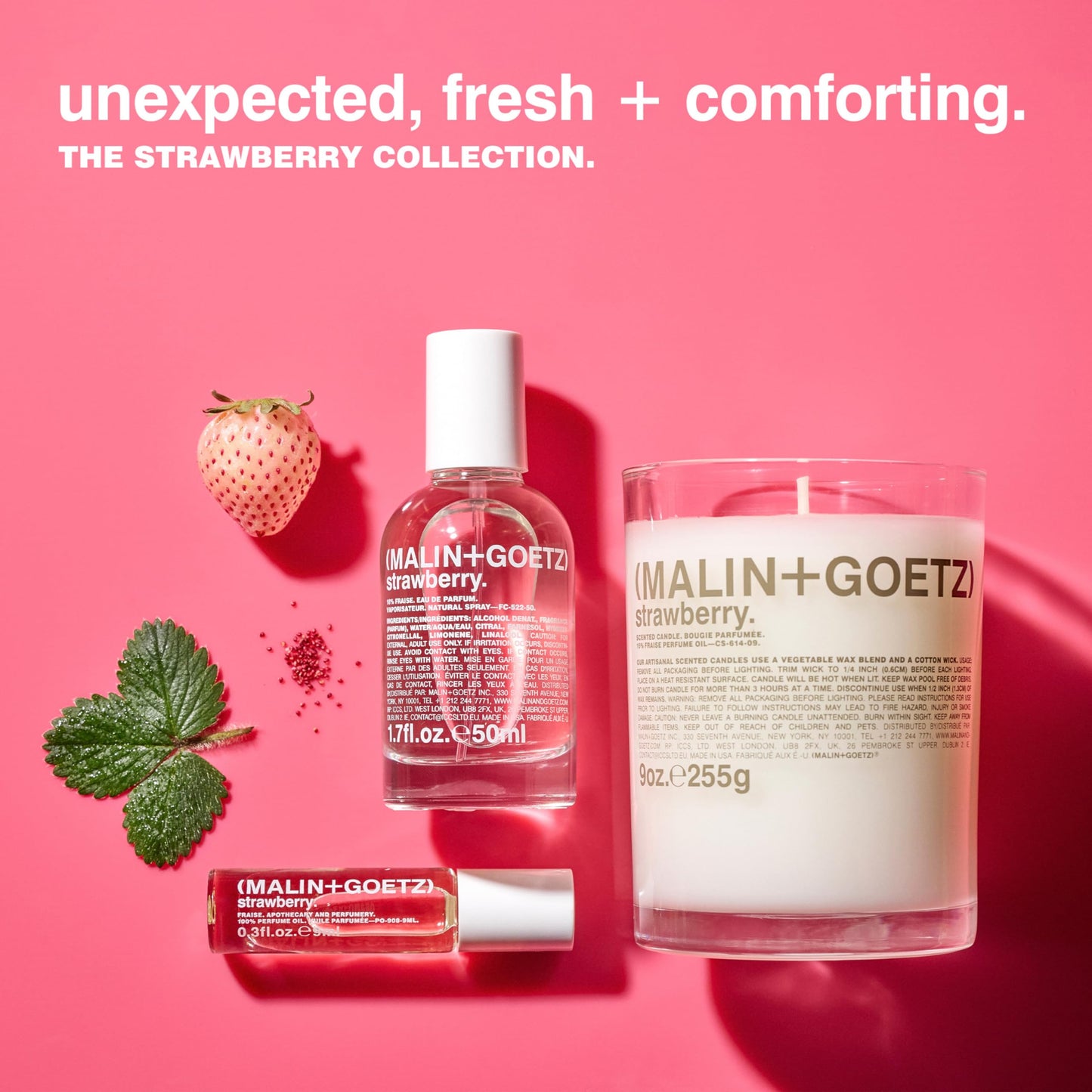 MALIN+GOETZ Perfume Oil Strawberry | Concentrated Fragrance in Signature Scents | Travel-Friendly Rollerball | Vegan & Cruelty-Free | 0.2 fl oz