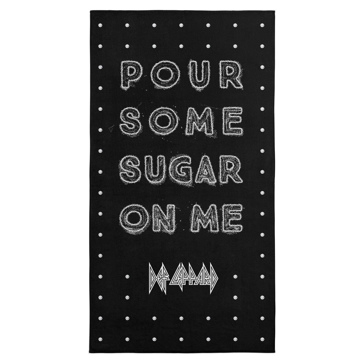 Northwest Def Leppard Sugar Beach Towel, Rock and Roll Pool and Bath Towel, Soft and Absorbent, Quick Dry, 30 x 60 inches