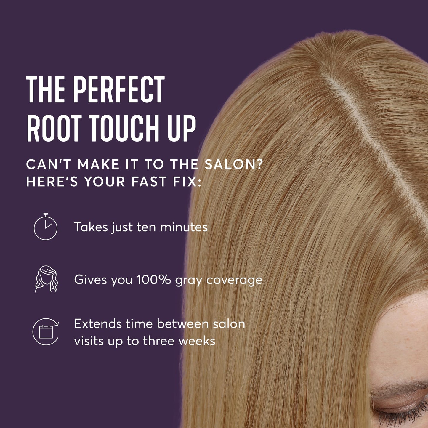Madison Reed Root Perfection Root Touch Up Kit - 8N Bergamo Dark Blonde, 2 Permanent Applications, 100% Gray Coverage in 10 Min | PPD-Free