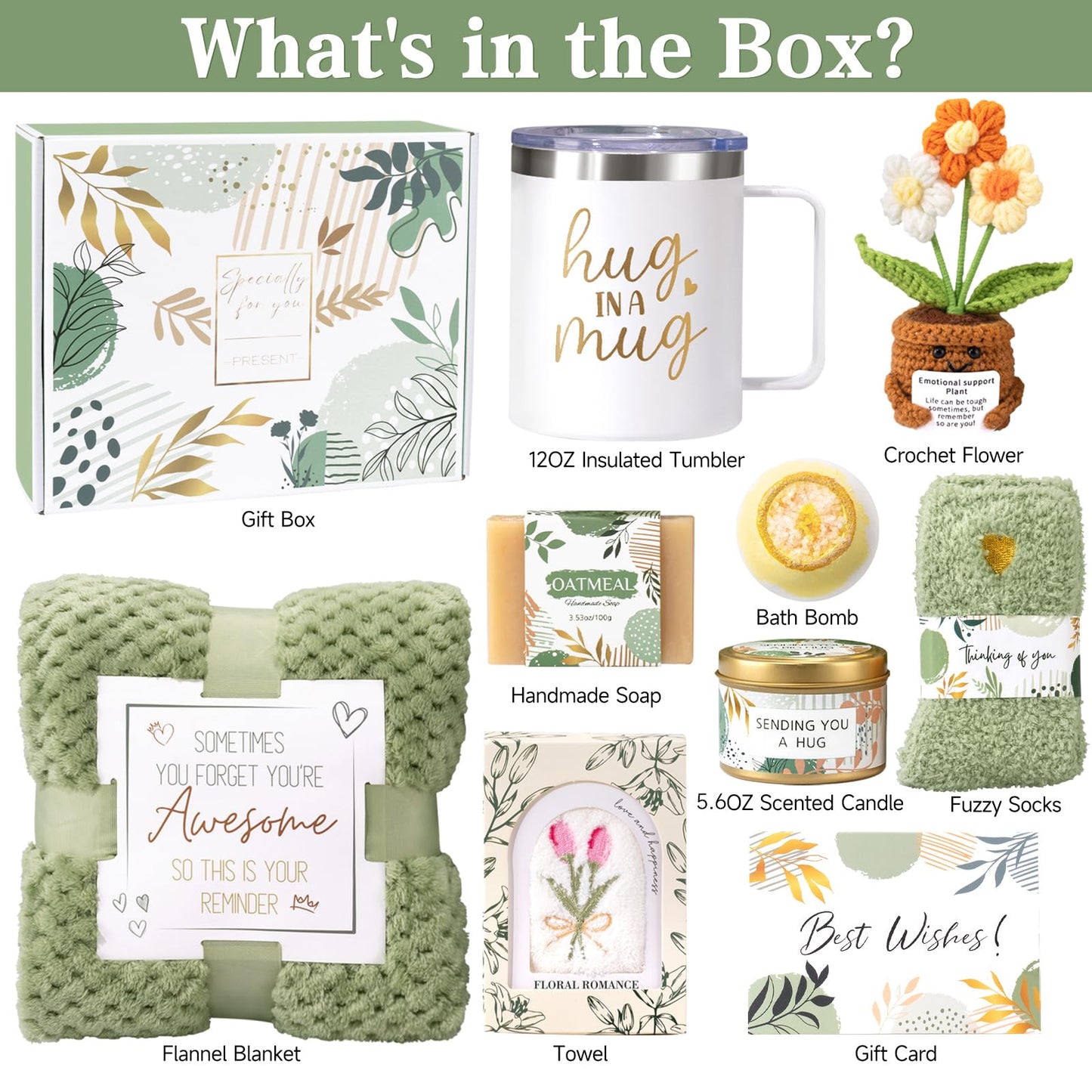 Get Well Soon Gift Baskets for Women, Sending Warmth Gift, Self Care Gifts, Spa Care Package After Surgery Inspirational Thinking of You Sympathy Beauty and Personal Care Victdom