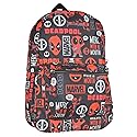Marvel Deadpool Backpack Merc With A Mouth Verbiage All Over Print Laptop Travel Backpack
