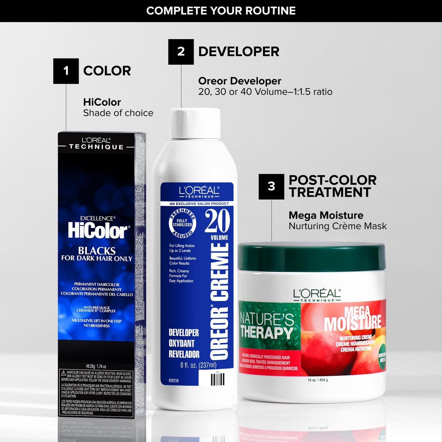 L'Oréal Technique HiColor Browns & Blondes Permanent Hair Color - Lifts Dark Hair in One Step, No Brassiness, Rich, Smooth Creme Formula, Intense Beauty and Personal Care L'OREAL TECHNIQUE