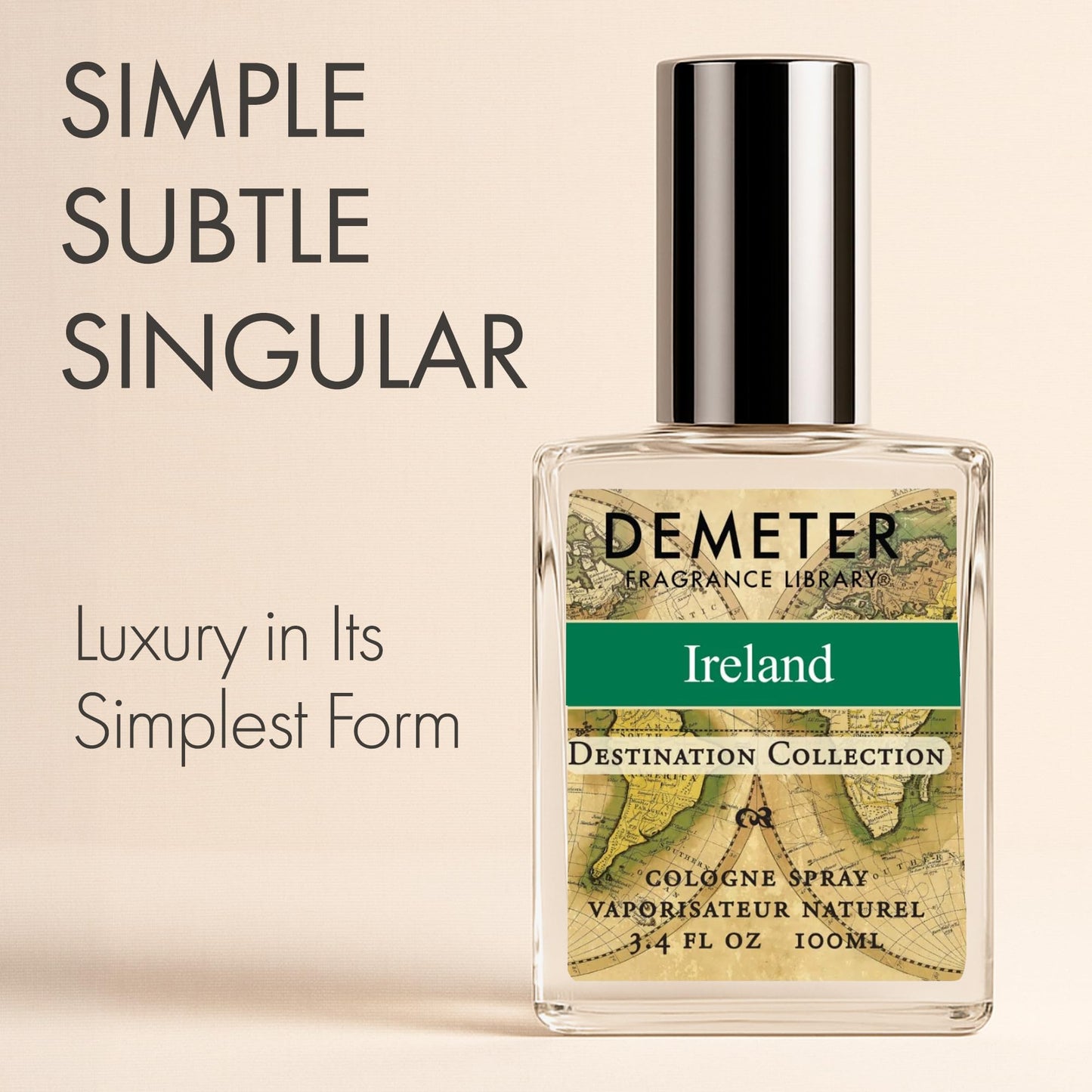 DEMETER Natural Perfume Spray Cologne for Women, Destination Collection Ireland, 1 oz