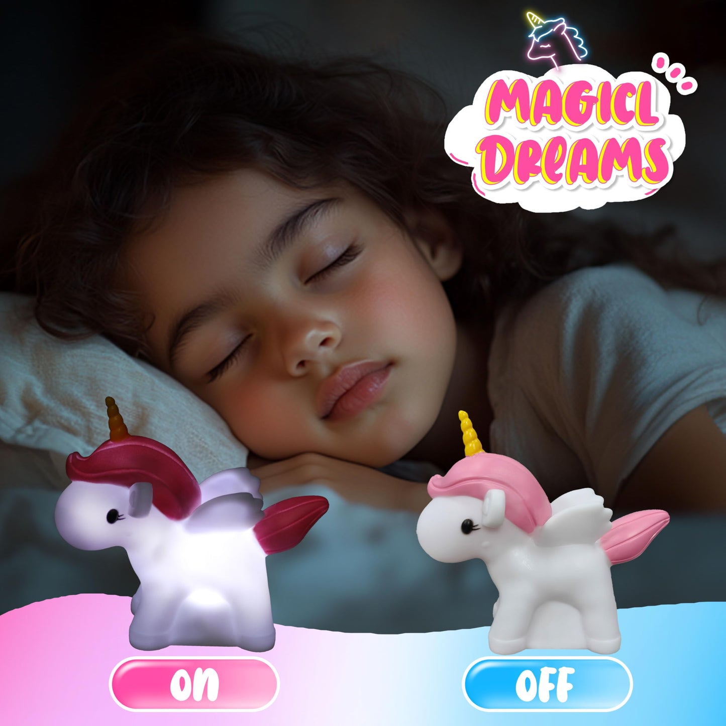 Unicorn Gifts for Girls, Glow in The Dark Blanket, Night Light Kit, Magical Unicorn Toys for Kids, Soft Blanket for Girls Ages 3 4 5 6 7 8 Years Old.