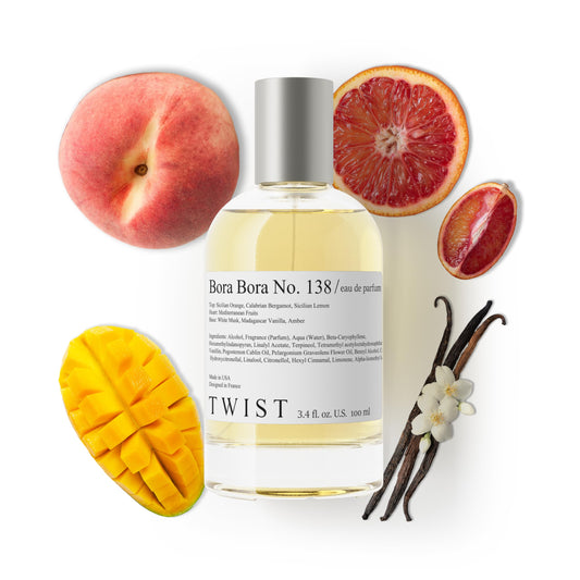 Twist Bora Bora No. 138 - Eau De Parfum Inspired by Xerj. Erba Pura, Long-Lasting Perfume For Women & Men, Paraben Free, Vegan, Clean Ingredients Beauty & Personal Care HOUSE OF TWIST