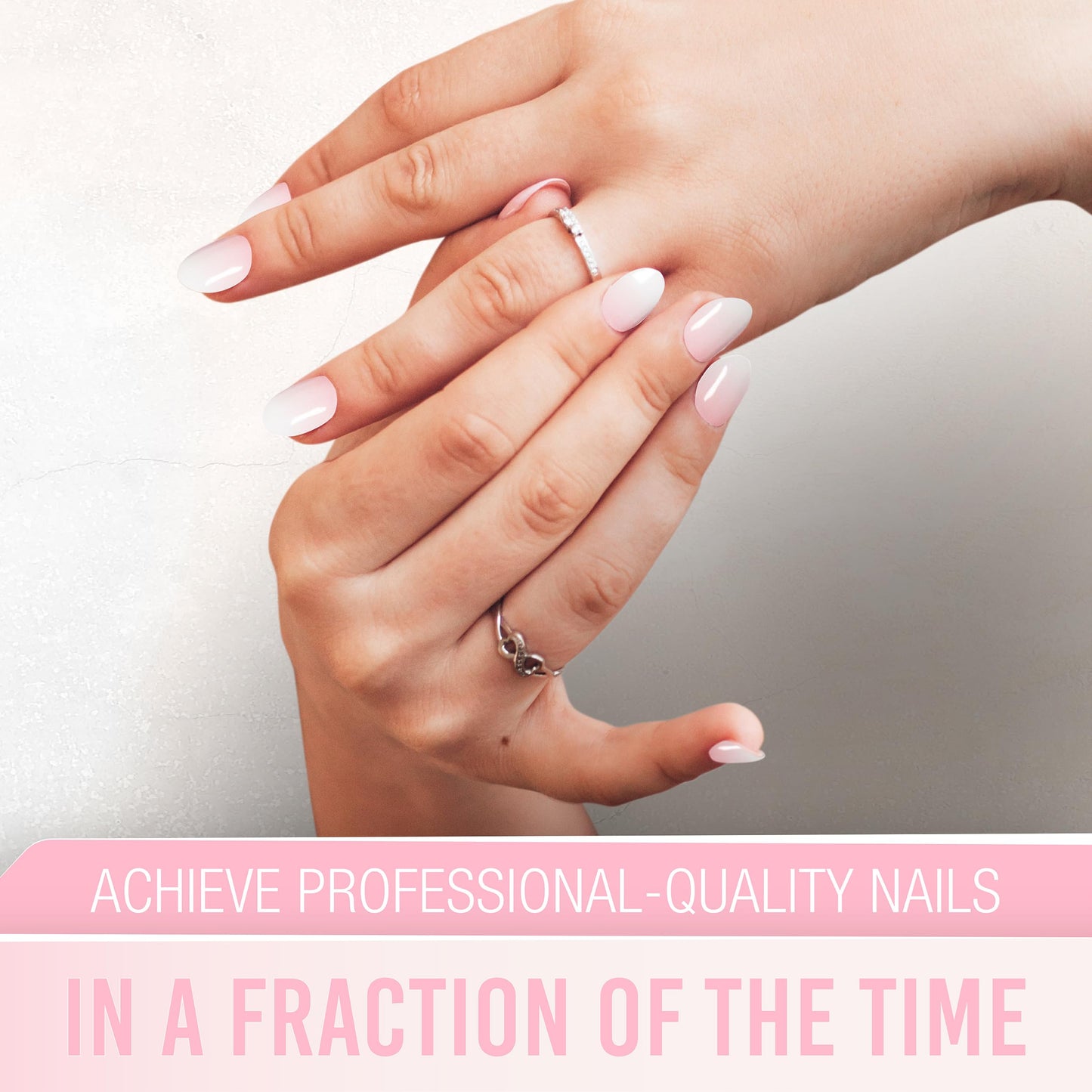 Ardell Nail Addict Semi Cured Gel Nail Strips - Blushing Bride, Long-Lasting Wraps, Easy to Apply Nail Stickers, Cures with UV/LED Lamp, 16 Strips Beauty & Personal Care Ardell