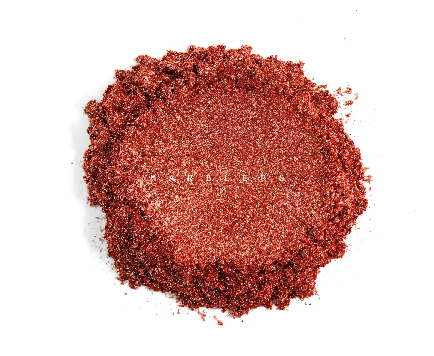 MARBLERS Chunky Natural Mica Powder [Ruby Pearl] 0.11oz (3g) | Highly Pigmented | Non-Toxic, Vegan, Cruelty-Free | Eyeshadow, Body Butter, Nail