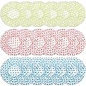 18Pcs Plastic Shower Caps for Women Reusable Waterproof Bath Caps Bathing Hair Cap Shower Caps for Shower,Spa,Salon,Housework,Girls,Home,Travel