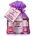 Piggy Paint | 100% Non-Toxic Girls Nail Polish | Safe, Cruelty-free, Vegan, & Low Odor Nail Polish for Kids | Pretty Princess (2 Polish, 1 Remover