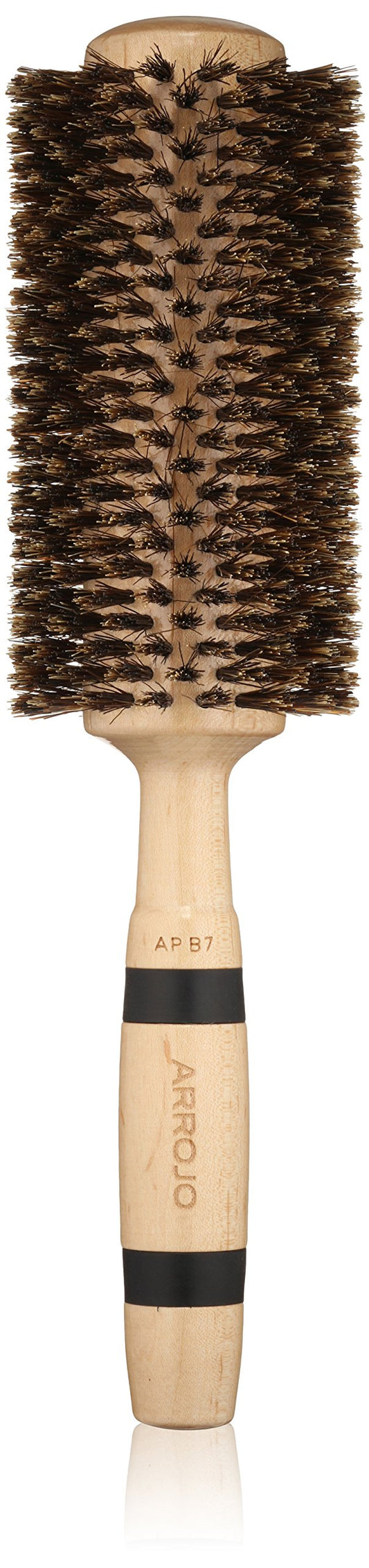 ARROJO Large Round Hair Brush - Large Round Brush for Blow Drying & Styling - Boar Bristle Hair Brush for Volume & Smoothness - Round Hair Brushes